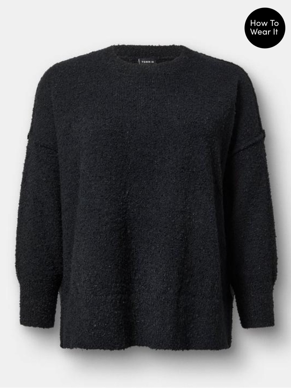NWT Torrid Boucle crew tunic sweater size 2 2X 18 20